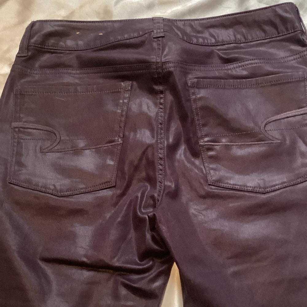 American Eagle Outfitters Deep Purple Pants - Picture 4 of 6